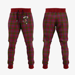 Clan MacRae Red Tartan Crest Jogger Sweatpants RO49 Clan MacRae Tartan Today   