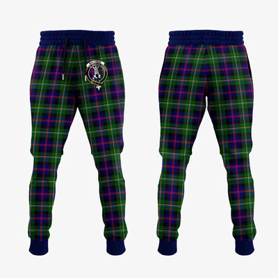 Clan Malcolm Tartan Crest Jogger Sweatpants