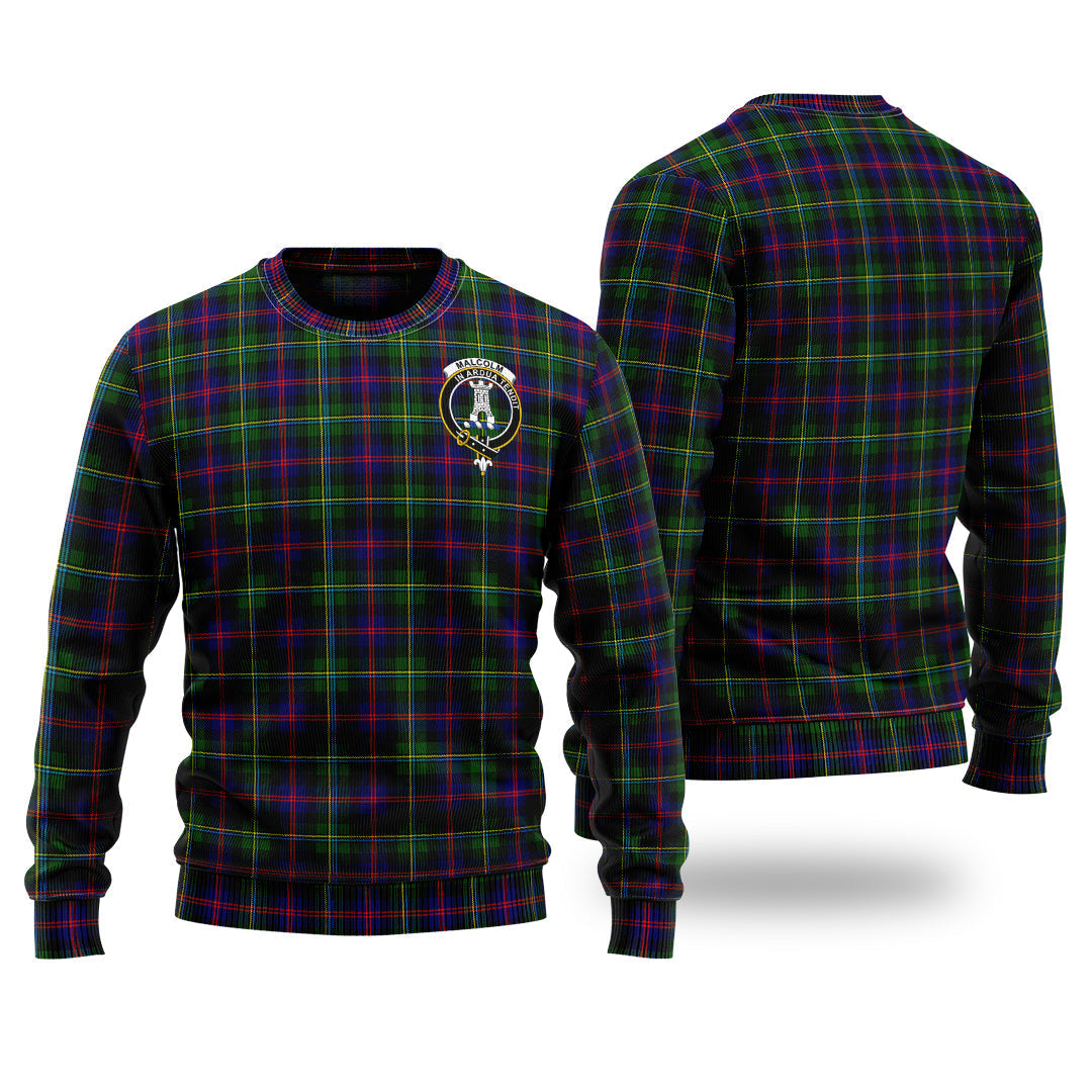Clan Malcolm Tartan Christmas Ugly Sweater RP59 Malcolm Tartan Tartan Sweater   