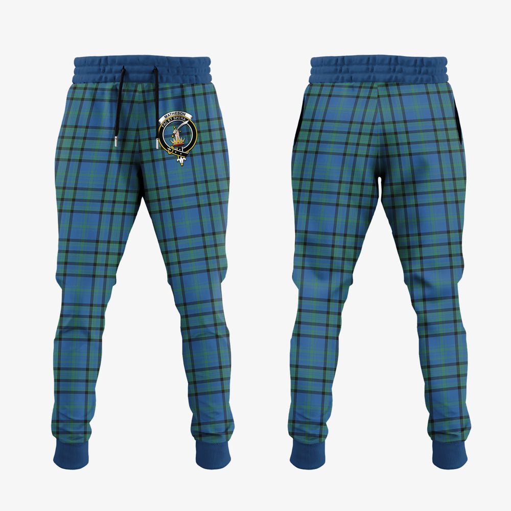 Clan Matheson Hunting Ancient Tartan Crest Jogger Sweatpants UN35 Clan Matheson Tartan Today   