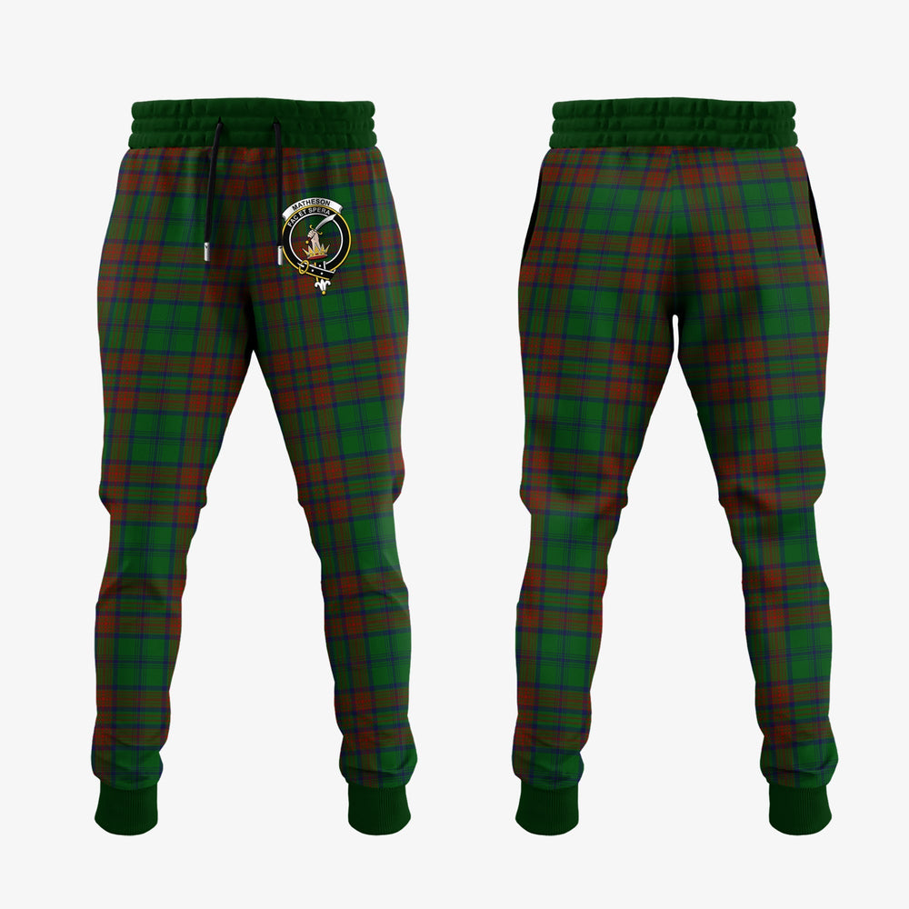 Clan Matheson Hunting Highland Tartan Crest Jogger Sweatpants IE73 Clan Matheson Tartan Today   