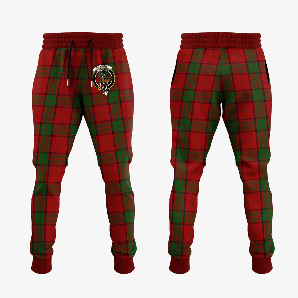 Clan Maxwell Tartan Crest Jogger Sweatpants CW75 Clan Maxwell Tartan Today   