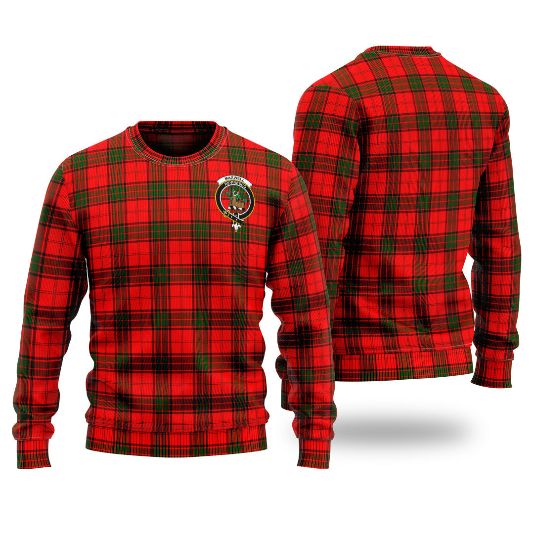Clan Maxwell Modern Tartan Christmas Ugly Sweater SD69 Maxwell Modern Tartan Tartan Sweater   