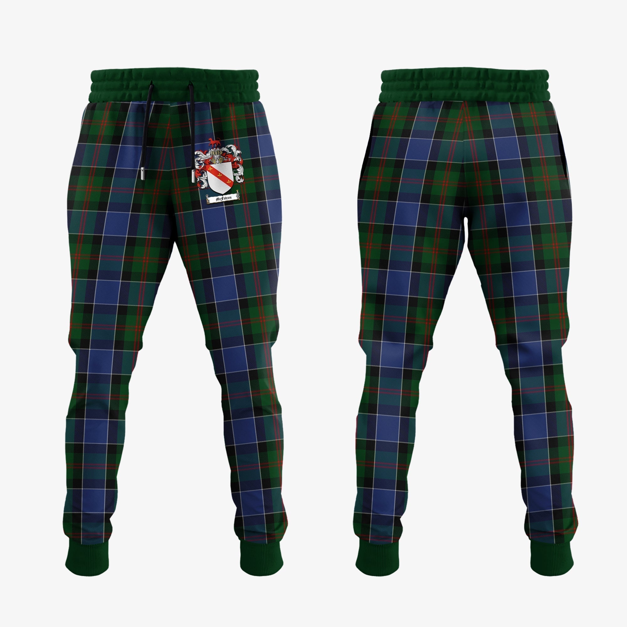 Clan McFadzen 01 Tartan Crest Jogger Sweatpants RZ18 Clan McFadzen Tartan Today   