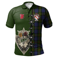 Clan McFadzen 03 Tartan Polo Shirt - Lion Rampant And Celtic Thistle Style AK53 McFadzen 03 Tartan Tartan Polo   