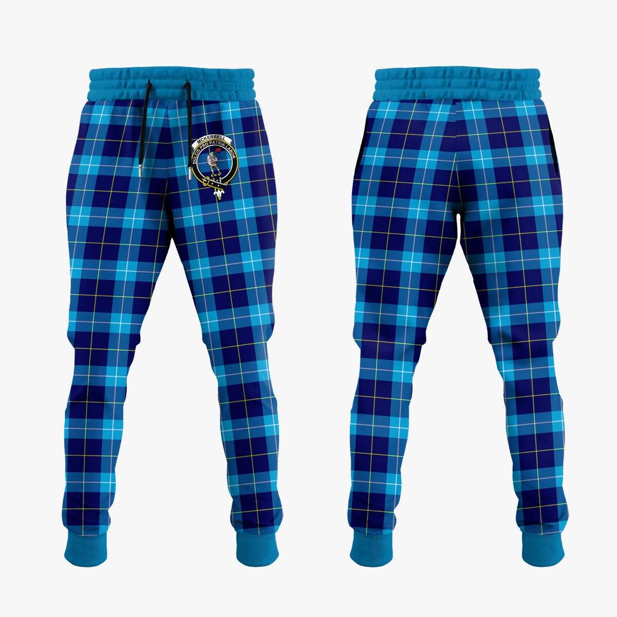 Clan McKerrell Tartan Crest Jogger Sweatpants JU89 Clan Kerr Tartan Today   
