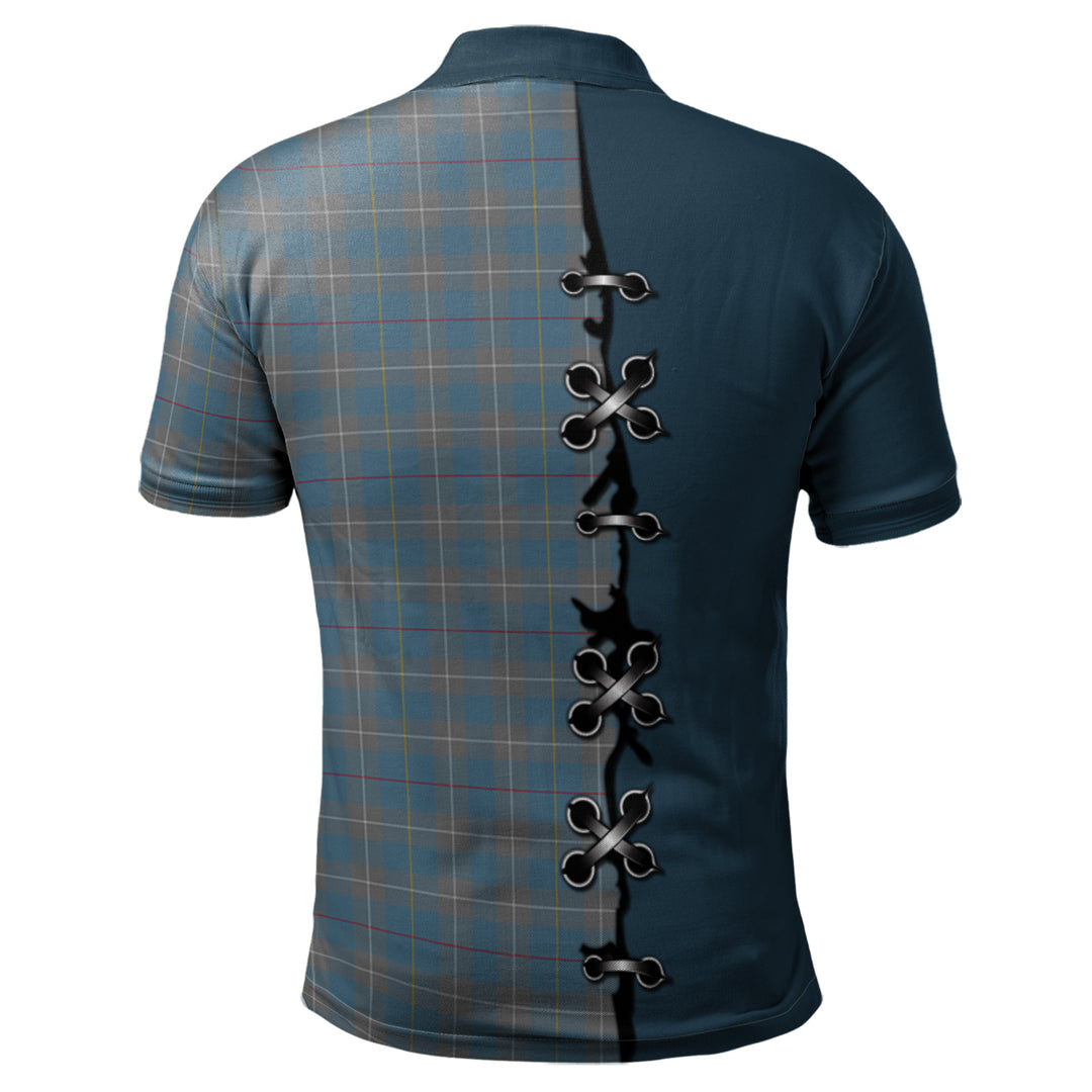 Clan McKerrell of Hillhouse Dress Tartan Polo Shirt - Lion Rampant And Celtic Thistle Style BL16 McKerrell of Hillhouse Dress Tartan Tartan Polo   