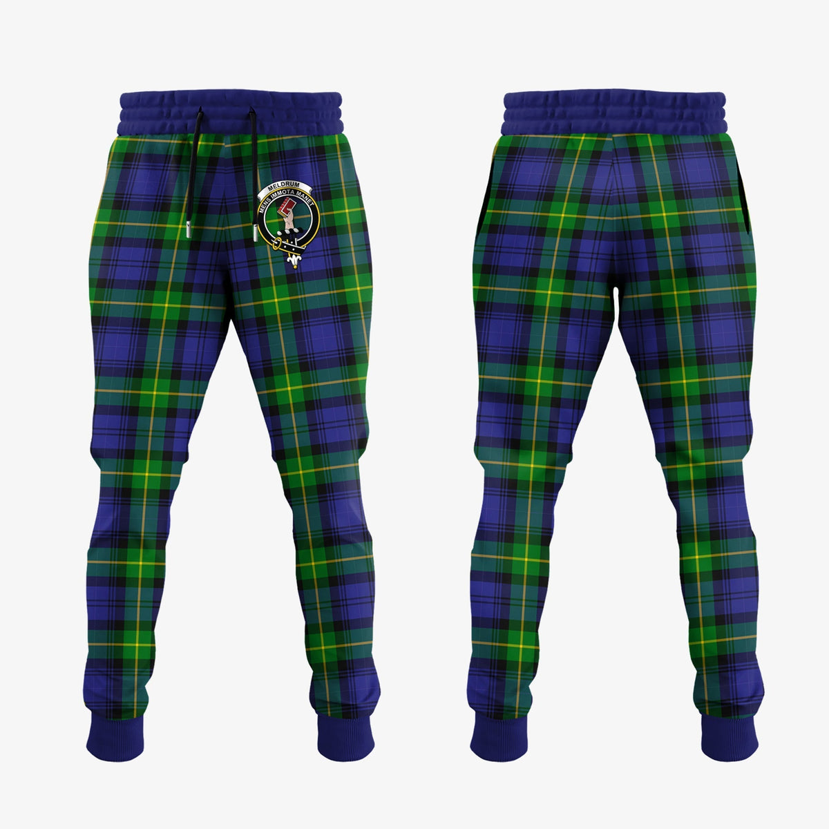 Clan Meldrum Tartan Crest Jogger Sweatpants SB25 Clan Meldrum Tartan Today   