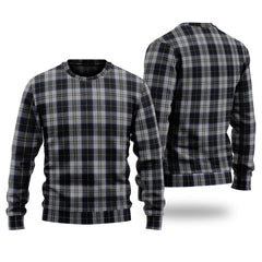 Clan Menzies Black Dress Tartan Christmas Ugly Sweater RT74 Menzies Black Dress Tartan Tartan Sweater   