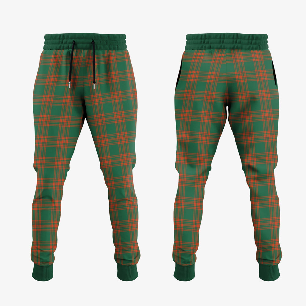 Clan Menzies Green Ancient Tartan Crest Jogger Sweatpants NT75 Clan Menzies Tartan Today   