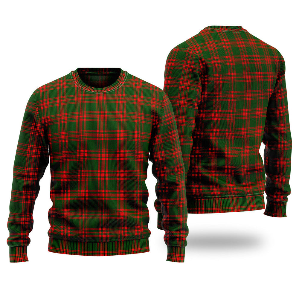 Clan Menzies Green Modern Tartan Christmas Ugly Sweater JC83 Menzies Green Modern Tartan Tartan Sweater   