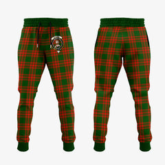 Clan Menzies Green Modern Tartan Crest Jogger Sweatpants DV58 Clan Menzies Tartan Today   