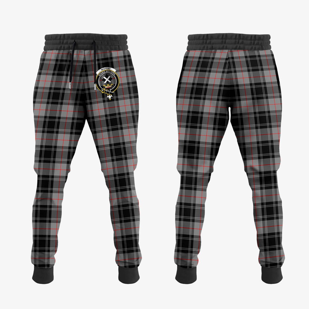 Clan Moffat Modern Tartan Crest Jogger Sweatpants JY86 Clan Moffat Tartan Today   