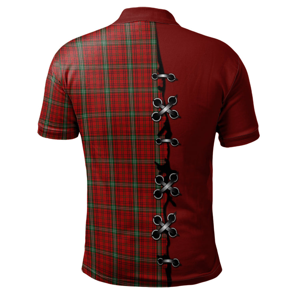 Clan Morrison Ancient Tartan Polo Shirt - Lion Rampant And Celtic Thistle Style SX97 Morrison Ancient Tartan Tartan Polo   
