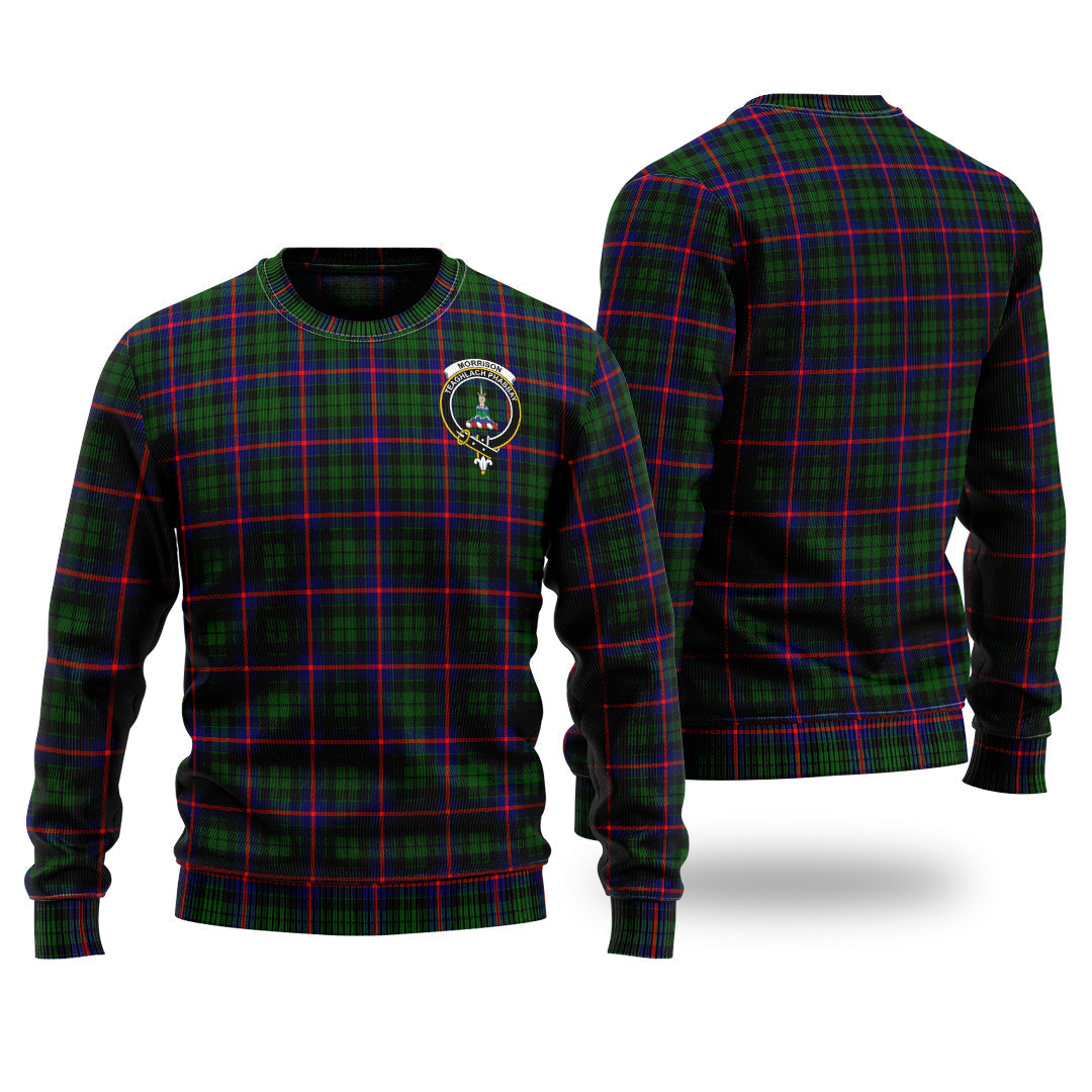 Clan Morrison Modern Tartan Christmas Ugly Sweater PC50 Morrison Modern Tartan Tartan Sweater   