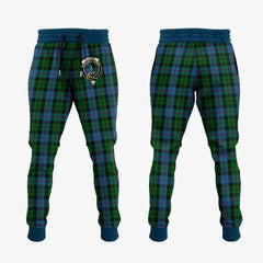 Clan Morrison Society Tartan Crest Jogger Sweatpants UV94 Clan Morrison Tartan Today   