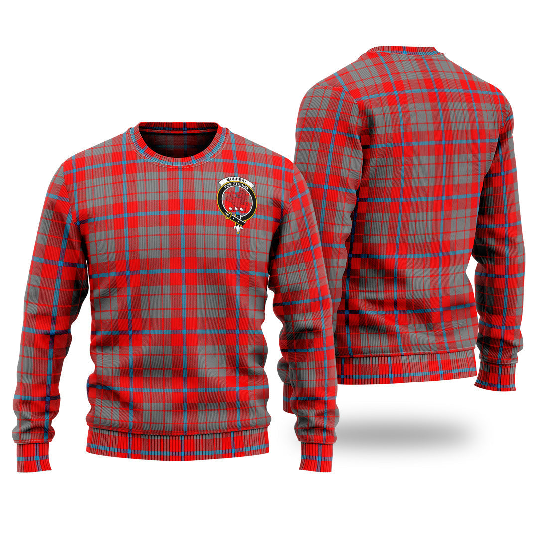 Clan Moubray Tartan Christmas Ugly Sweater KS37 Moubray Tartan Tartan Sweater   
