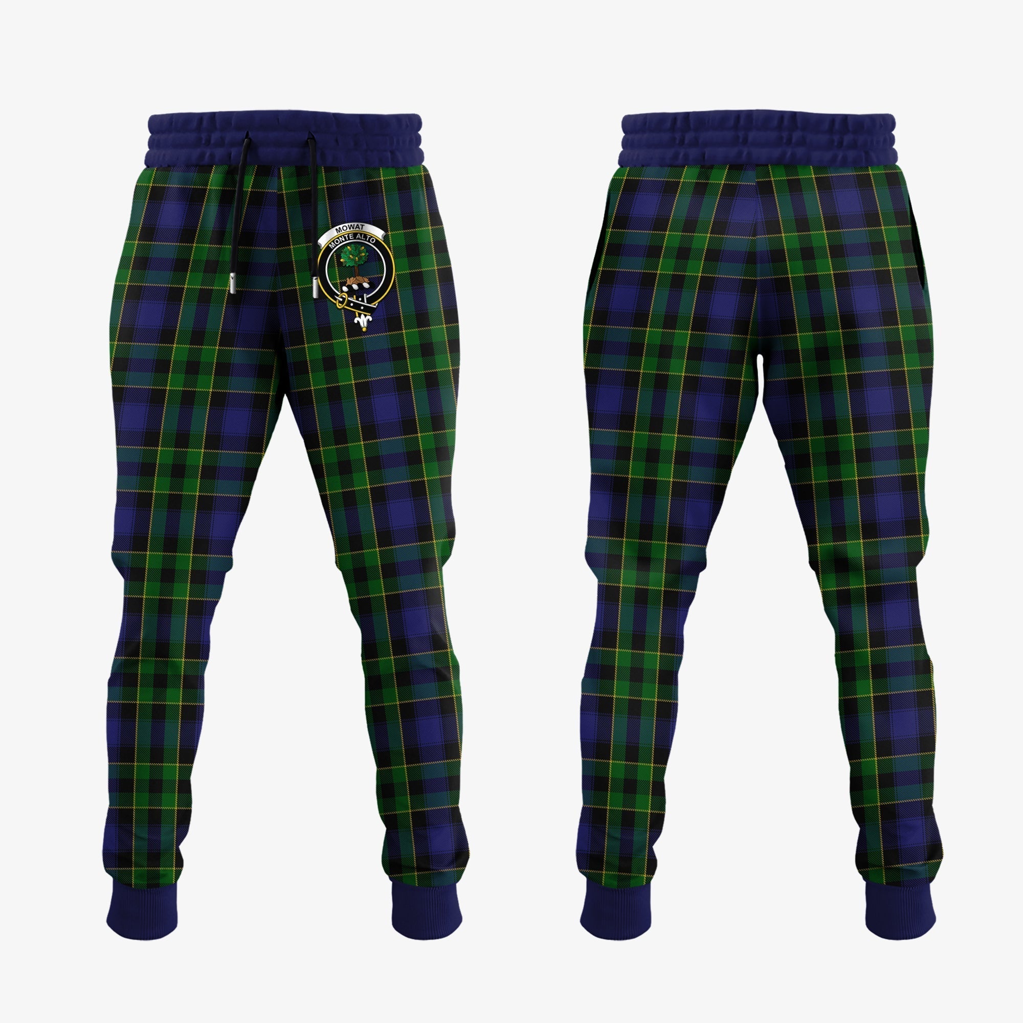 Clan Mowat Tartan Crest Jogger Sweatpants JU22 Clan Mow Tartan Today   