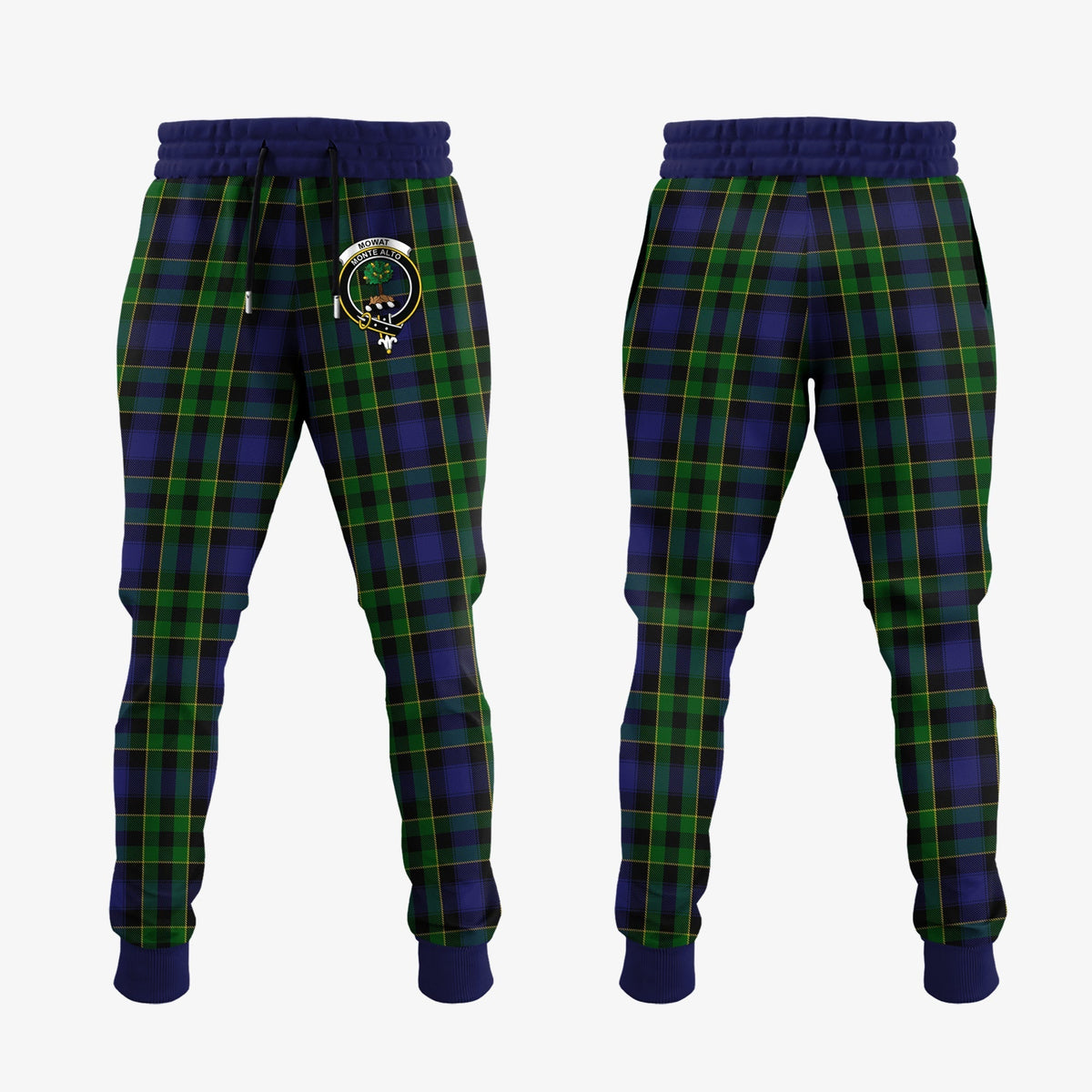 Clan Mowat Tartan Crest Jogger Sweatpants JU22 Clan Mow Tartan Today   