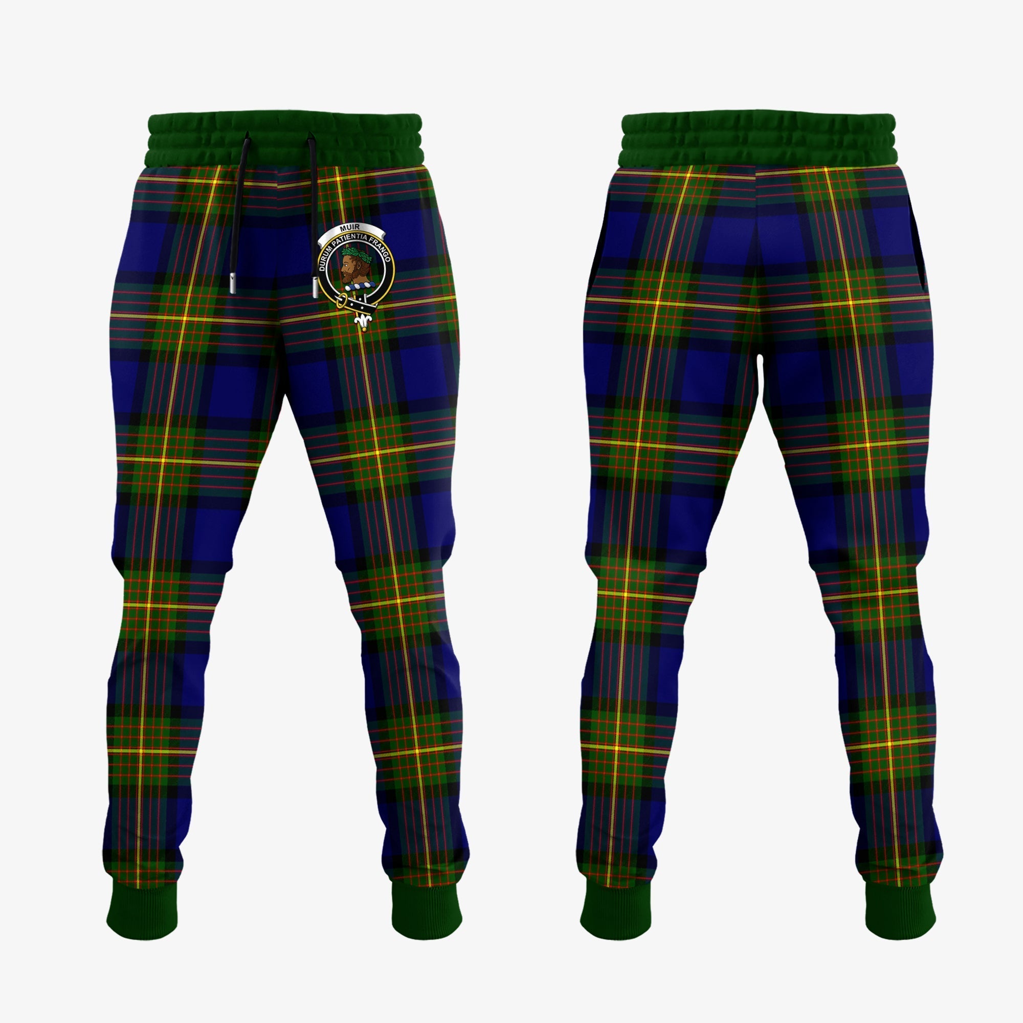 Clan Muir Tartan Crest Jogger Sweatpants BZ39 Clan Muir_More Tartan Today   