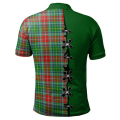 Clan Muirhead Tartan Polo Shirt - Lion Rampant And Celtic Thistle Style HJ95 Muirhead Tartan Tartan Polo   