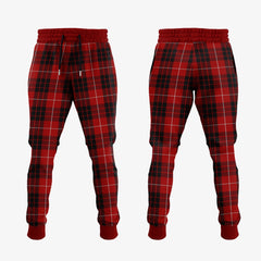 Clan Munro Black And Red Tartan Crest Jogger Sweatpants ZS83 Clan Munro Tartan Today   