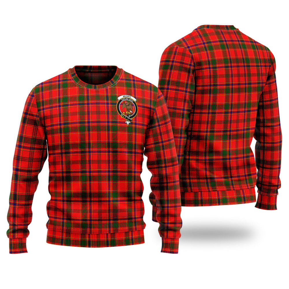 Clan Munro Modern Tartan Christmas Ugly Sweater LK48 Munro Modern Tartan Tartan Sweater   