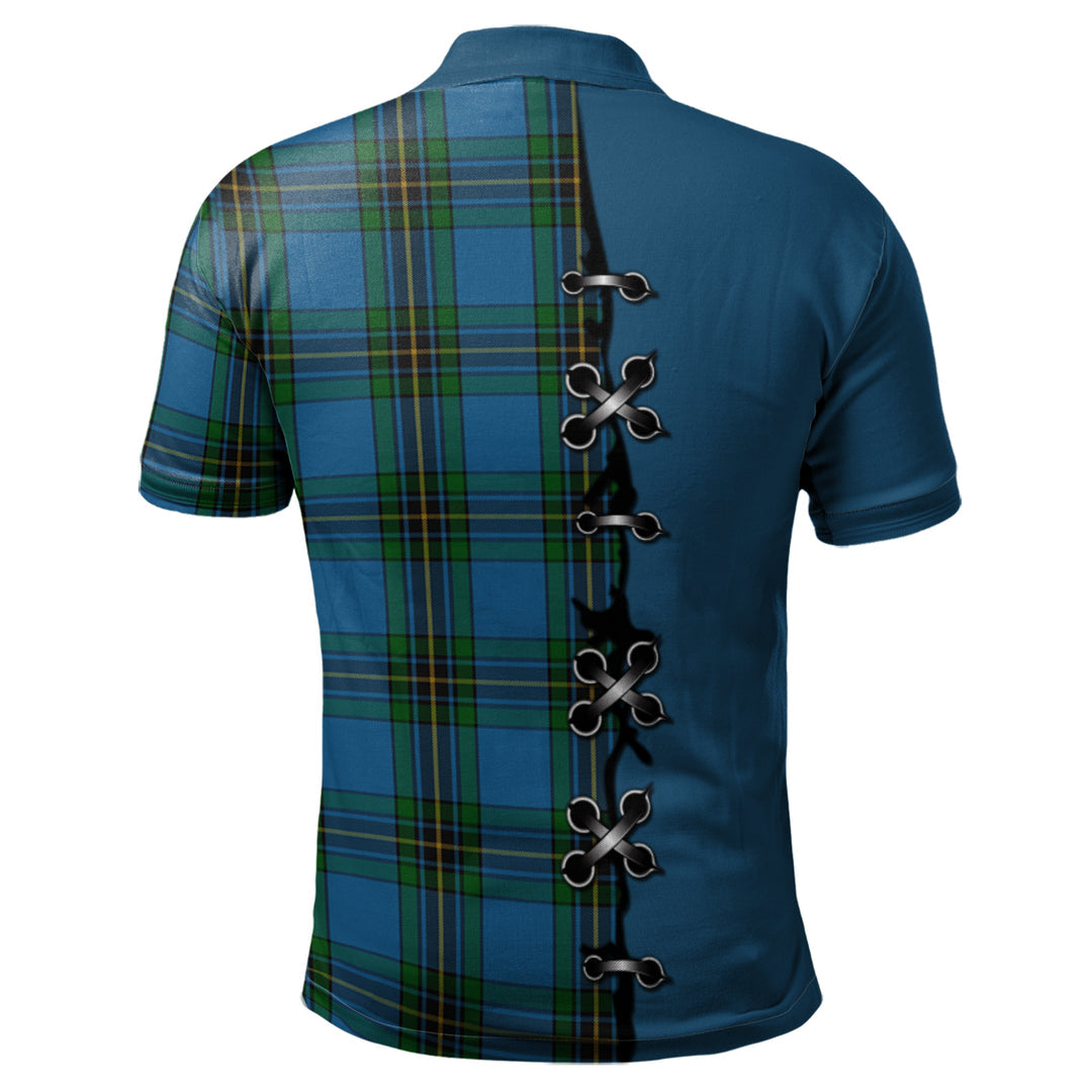 Clan Murray of Elibank Tartan Polo Shirt - Lion Rampant And Celtic Thistle Style AZ69 Murray of Elibank Tartan Tartan Polo   