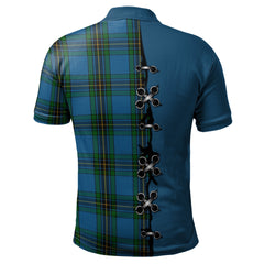 Clan Murray of Elibank Tartan Polo Shirt - Lion Rampant And Celtic Thistle Style AZ69 Murray of Elibank Tartan Tartan Polo   