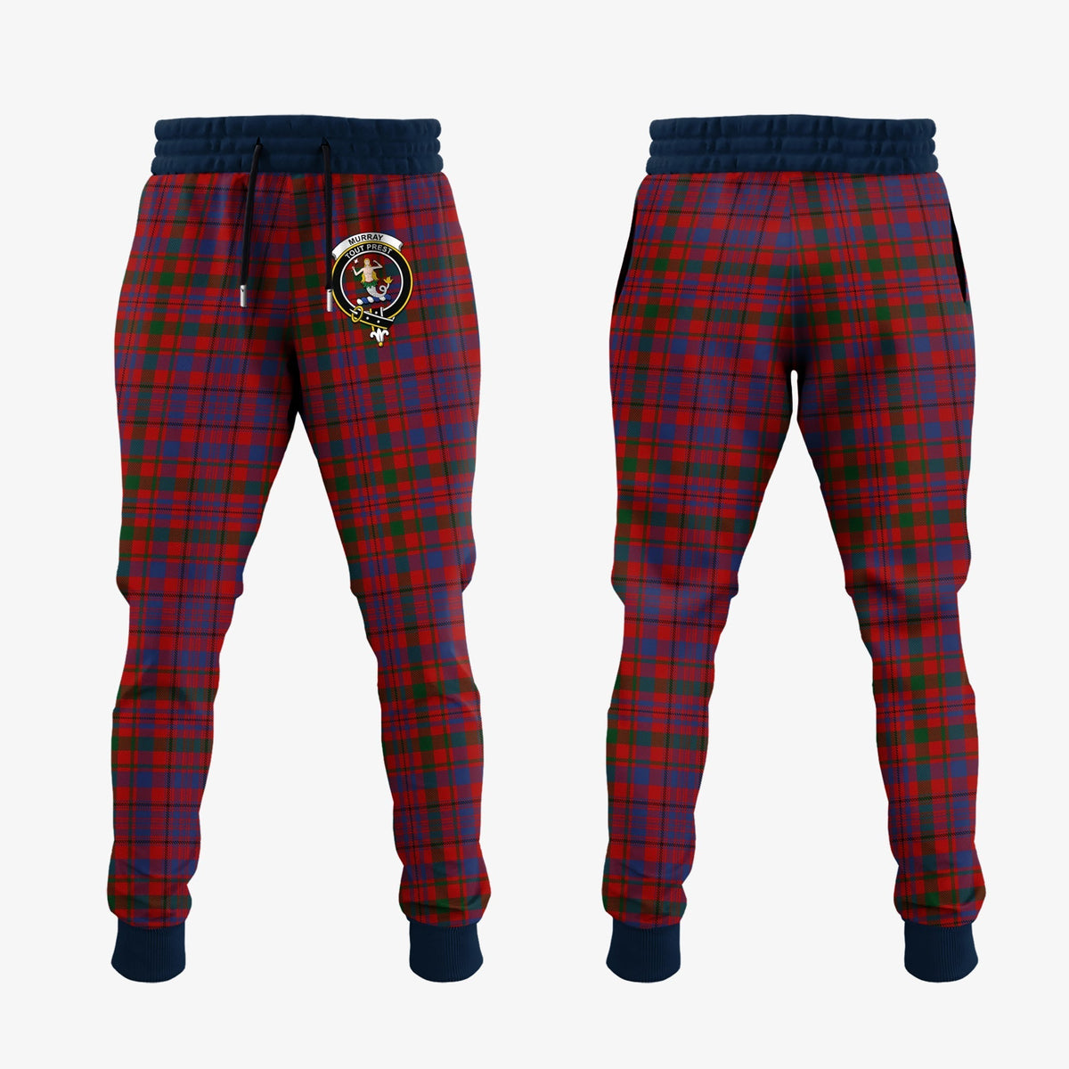Clan Murray Of Tullibardine Tartan Crest Jogger Sweatpants FH34 Clan Murray Tartan Today   