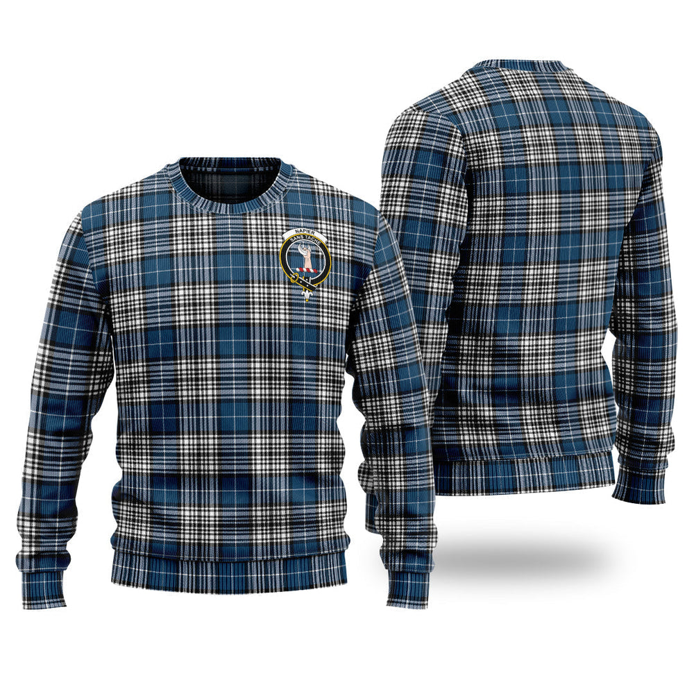 Clan Napier Modern Tartan Christmas Ugly Sweater JL83 Napier Modern Tartan Tartan Sweater   