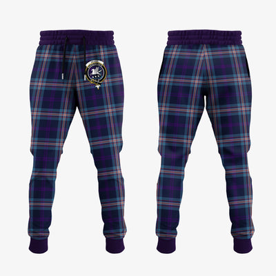 Clan Nevoy Tartan Crest Jogger Sweatpants