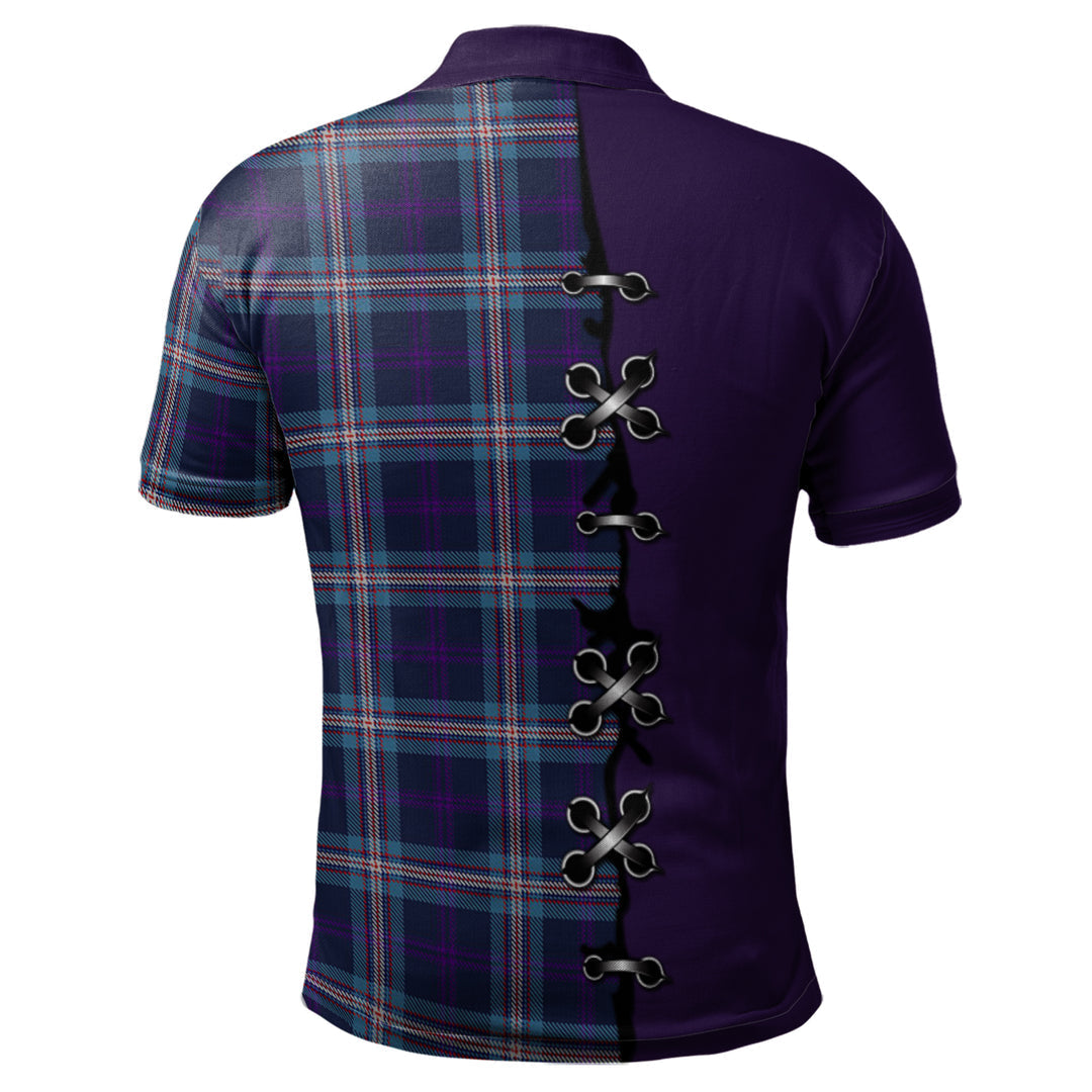 Clan Nevoy Tartan Polo Shirt - Lion Rampant And Celtic Thistle Style UJ51 Nevoy Tartan Tartan Polo   