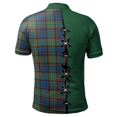 Clan Nicolson Hunting Ancient Tartan Polo Shirt - Lion Rampant And Celtic Thistle Style ZA50 Nicolson Hunting Ancient Tartan Tartan Polo   