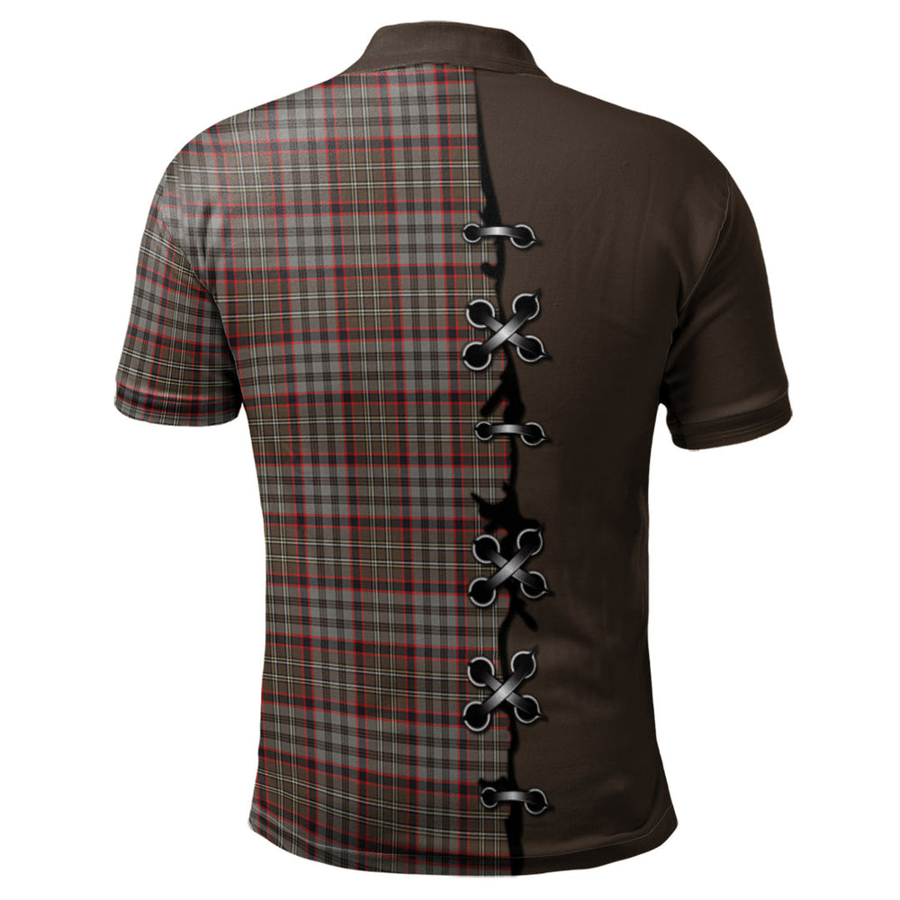 Clan Nicolson Hunting Weathered Tartan Polo Shirt - Lion Rampant And Celtic Thistle Style UZ65 Nicolson Hunting Weathered Tartan Tartan Polo   