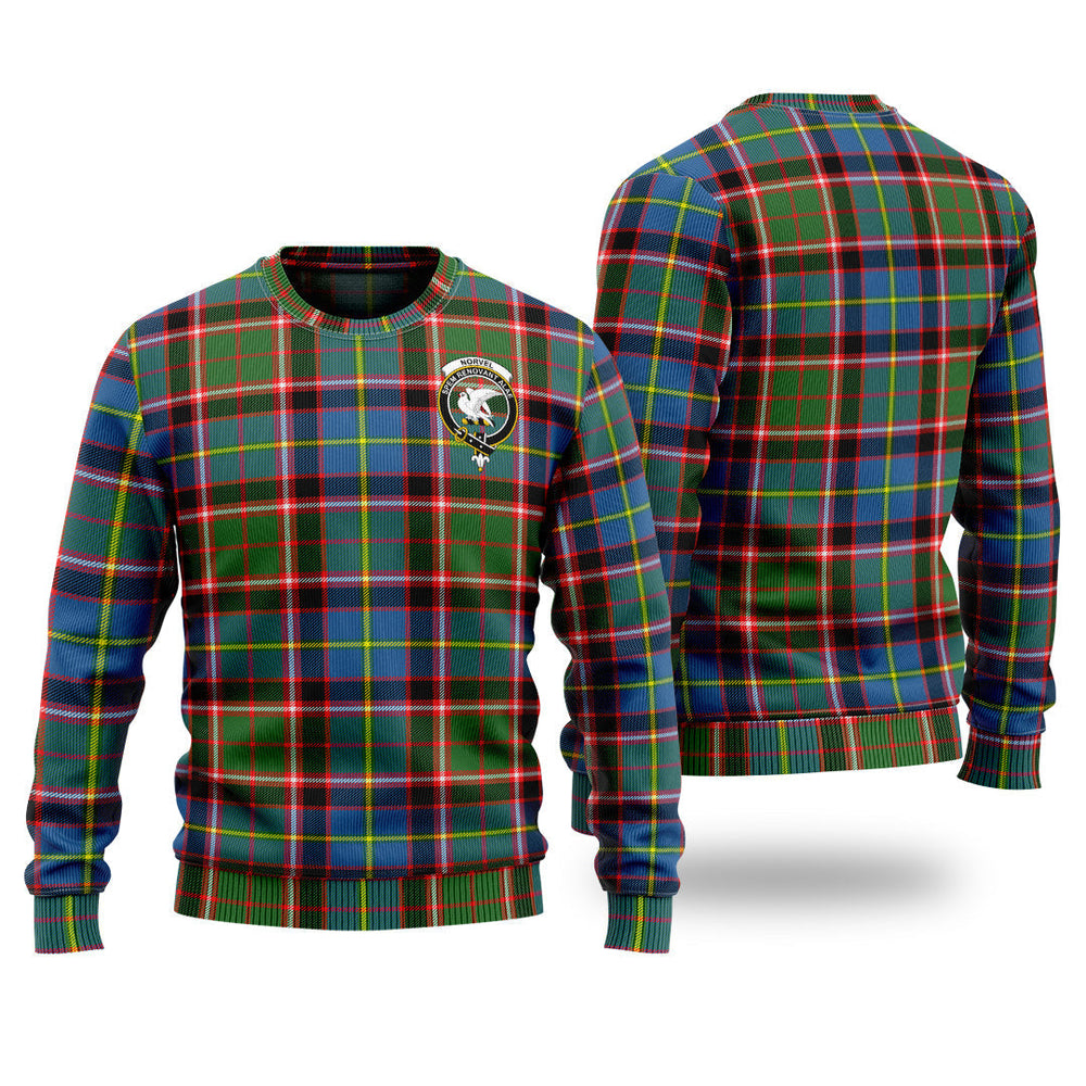 Clan Norvel Tartan Christmas Ugly Sweater CY34 Norvel Tartan Tartan Sweater   