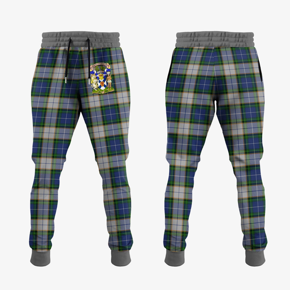 Clan NovaScotia District Dress Tartan Crest Jogger Sweatpants UA95  Tartan Today   