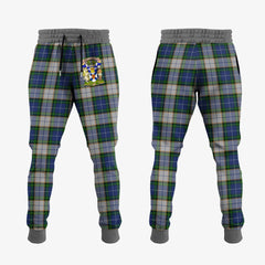 Clan NovaScotia District Dress Tartan Crest Jogger Sweatpants UA95  Tartan Today   