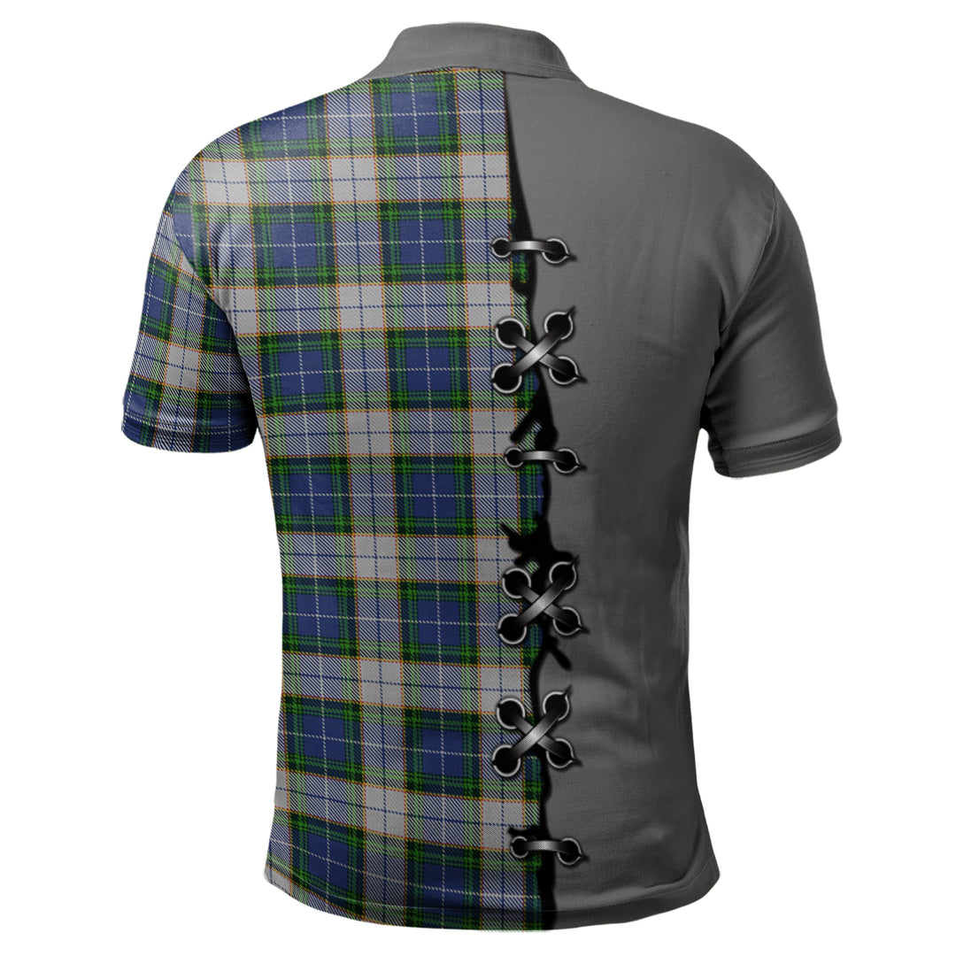 Clan Nova Scotia District Dress Tartan Polo Shirt - Lion Rampant And Celtic Thistle Style UG23 Nova Scotia District Dress Tartan Tartan Polo   