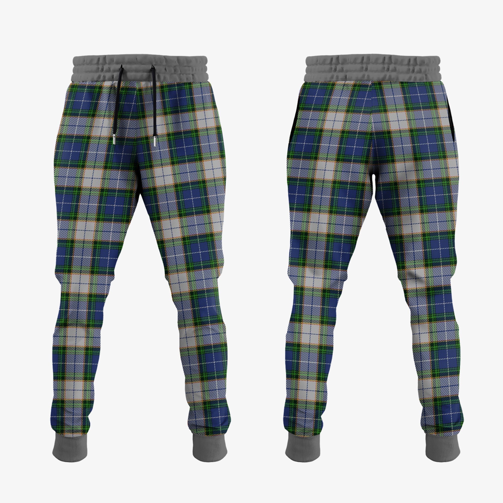 Clan NovaScotia District Dress Tartan Crest Jogger Sweatpants UA95  Tartan Today   