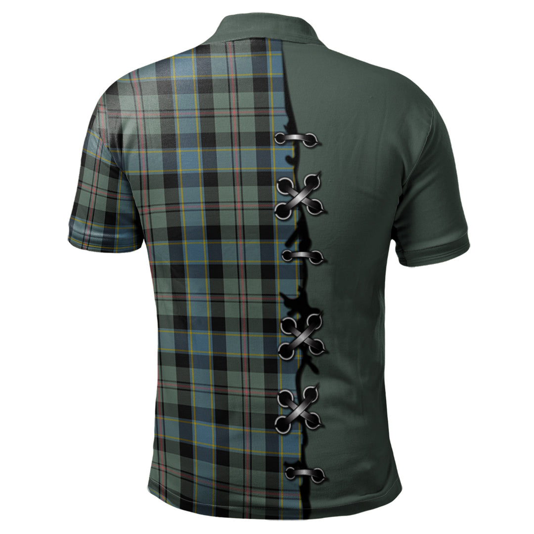 Clan Ogilvie (Ogilvy) Hunting Tartan Polo Shirt - Lion Rampant And Celtic Thistle Style PD60 Ogilvie (Ogilvy) Hunting Tartan Tartan Polo   