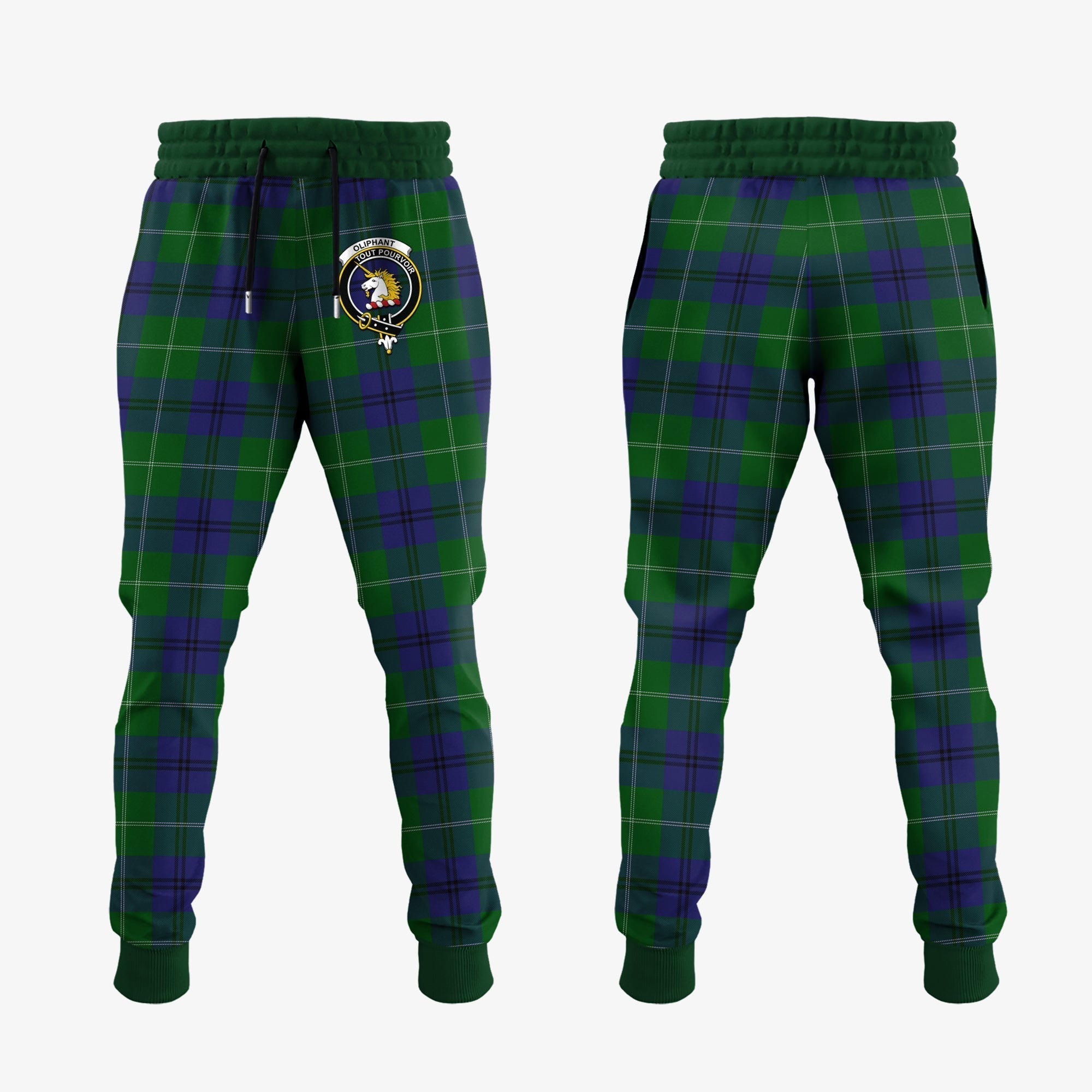 Clan Oliphant Tartan Crest Jogger Sweatpants QF59 Clan Oliphant Tartan Today   