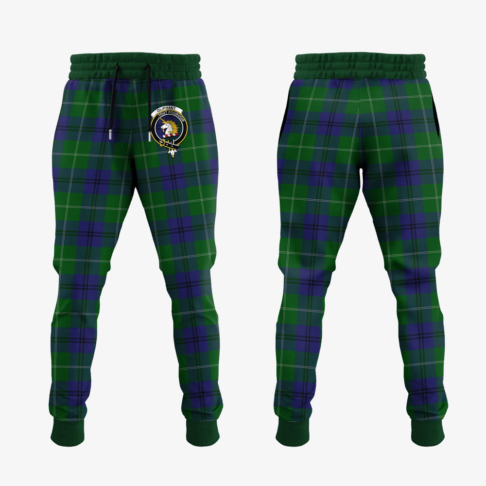 Clan Oliphant Tartan Crest Jogger Sweatpants QF59 Clan Oliphant Tartan Today   