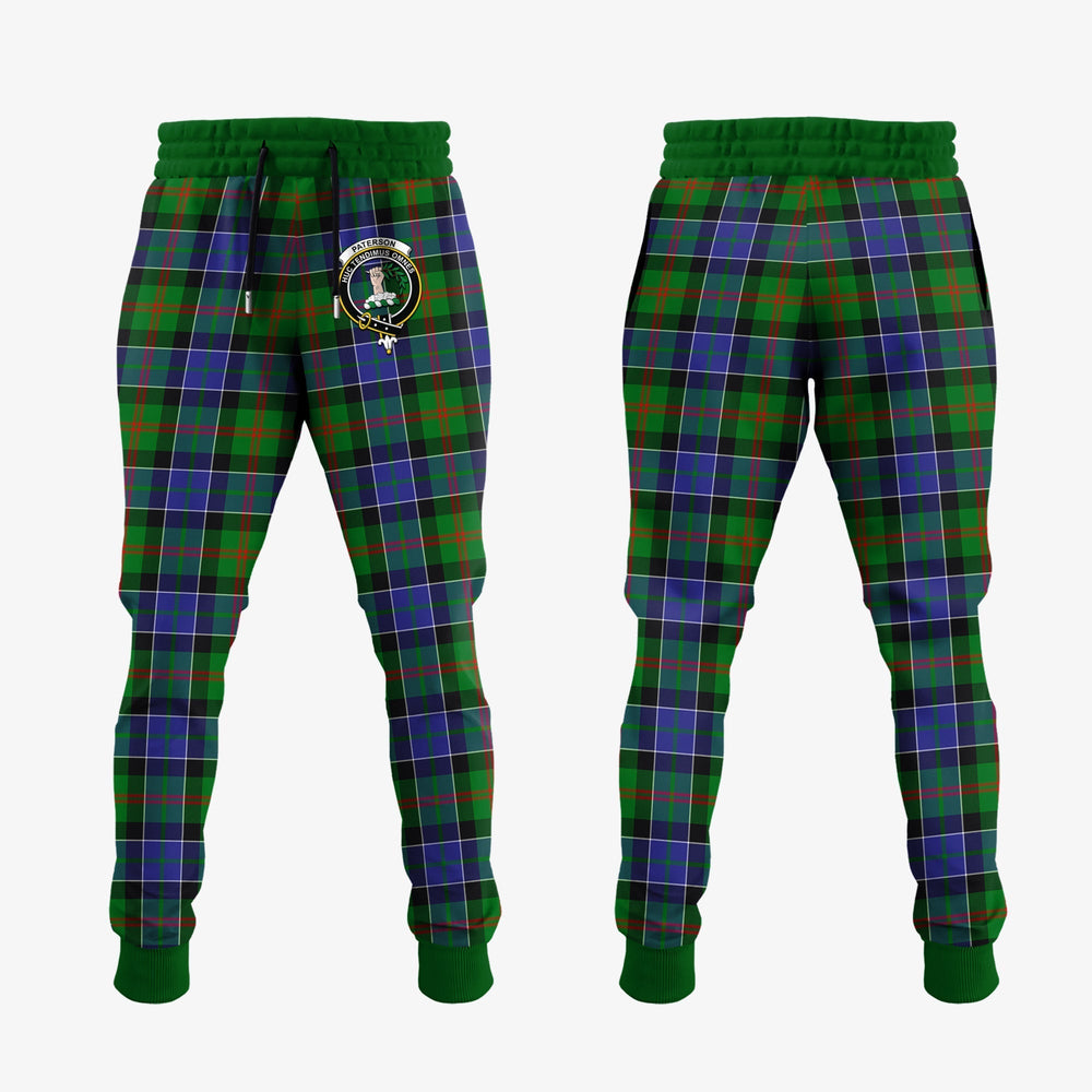 Clan Paterson Tartan Crest Jogger Sweatpants RQ94 Clan Paterson Tartan Today   
