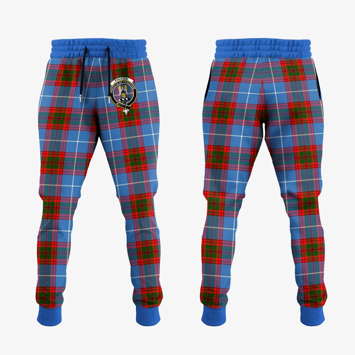 Clan Preston Tartan Crest Jogger Sweatpants SD56 Clan Preston Tartan Today   