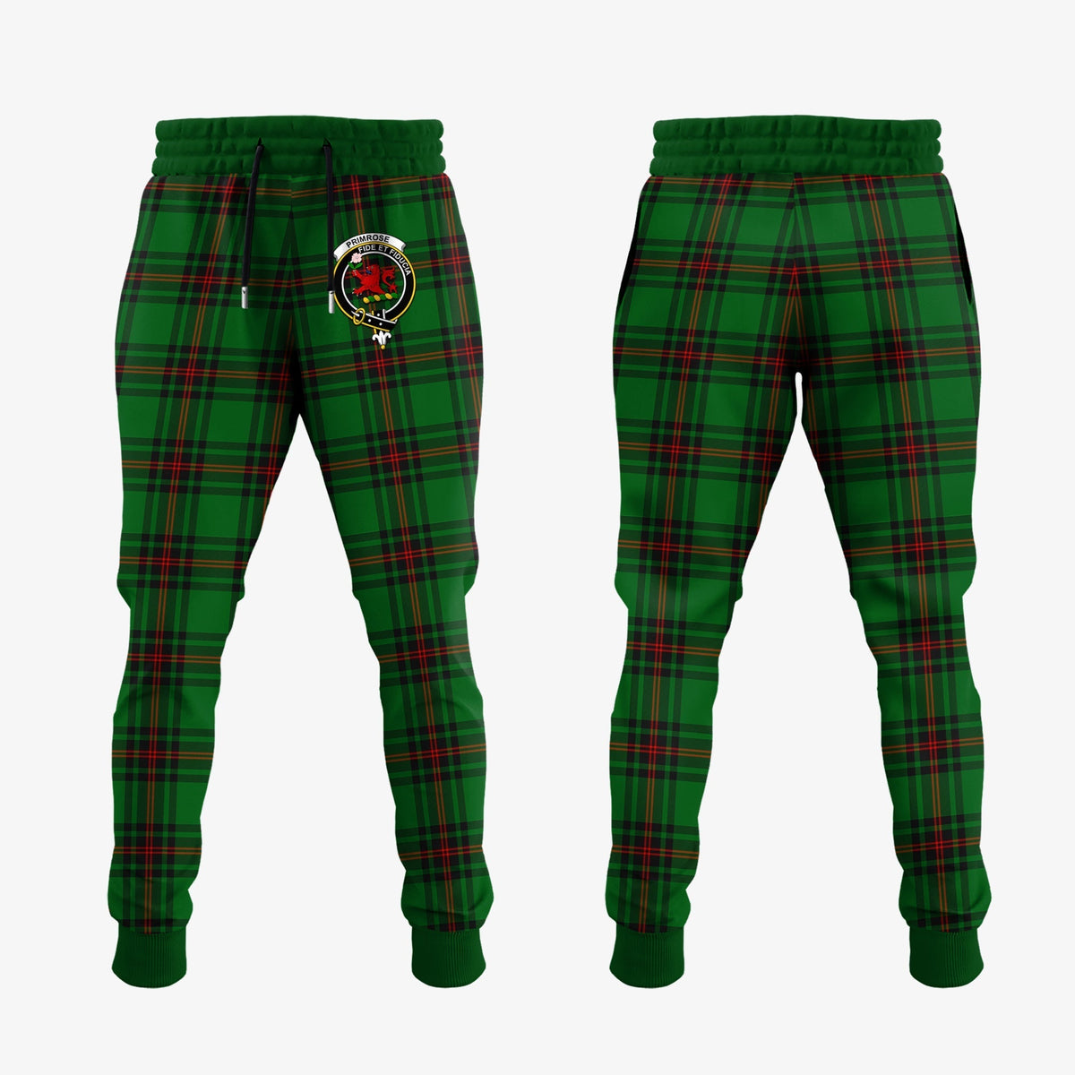 Clan Primrose Tartan Crest Jogger Sweatpants JT70 Clan Primrose Tartan Today   