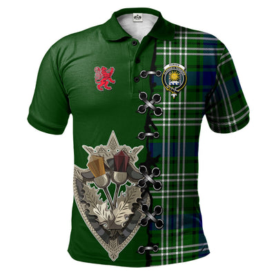 Clan Purves Tartan Polo Shirt - Lion Rampant And Celtic Thistle Style CE31