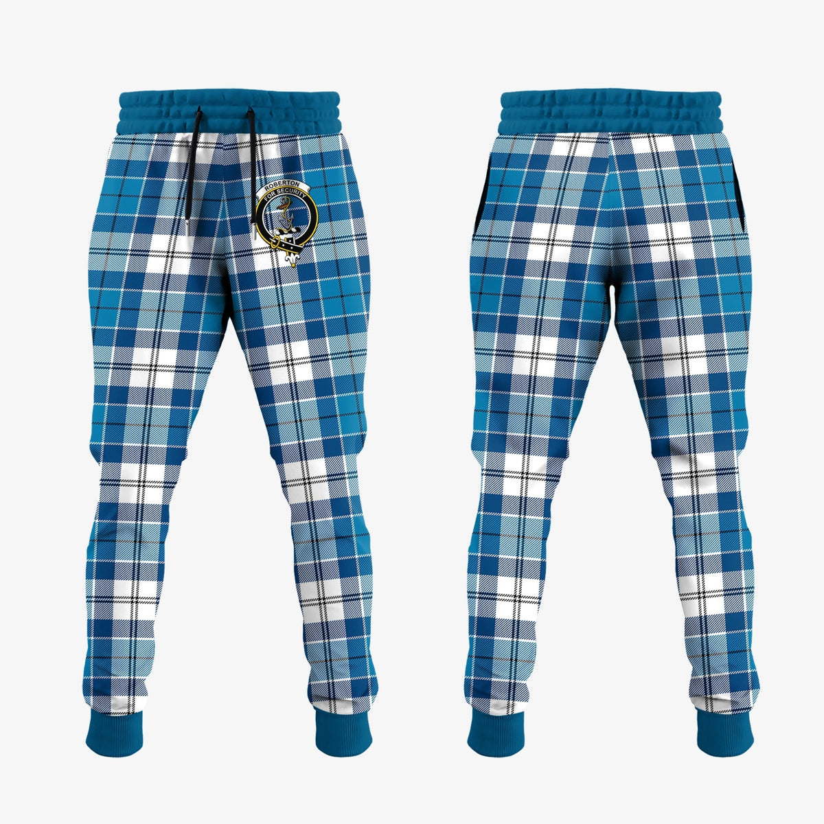 Clan Roberton Tartan Crest Jogger Sweatpants VL89 Clan Roberton Tartan Today   