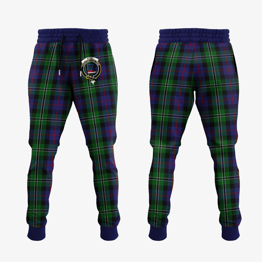 Clan Rose Hunting Tartan Crest Jogger Sweatpants