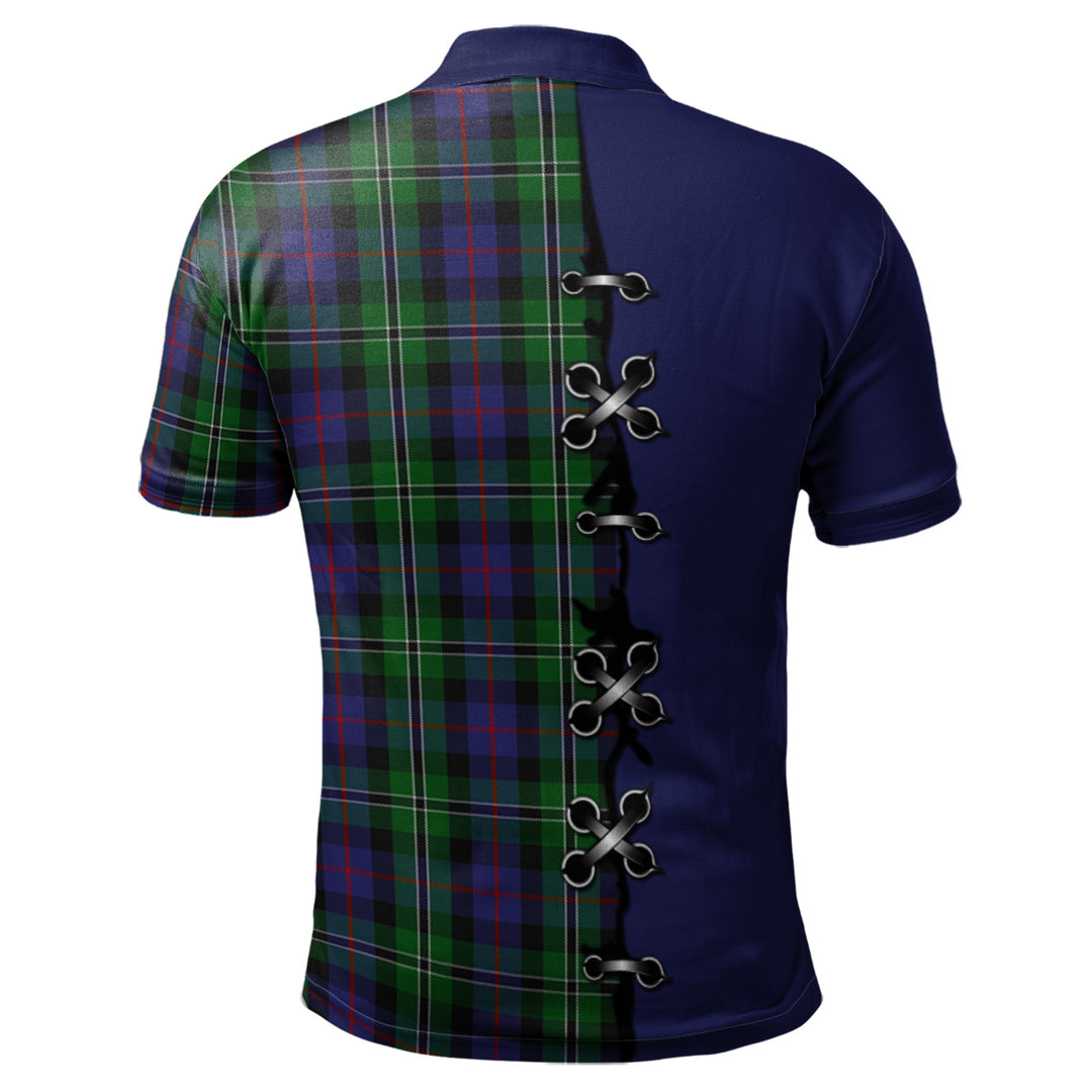 Clan Rose Hunting Tartan Polo Shirt - Lion Rampant And Celtic Thistle Style LE78 Rose Hunting Tartan Tartan Polo   